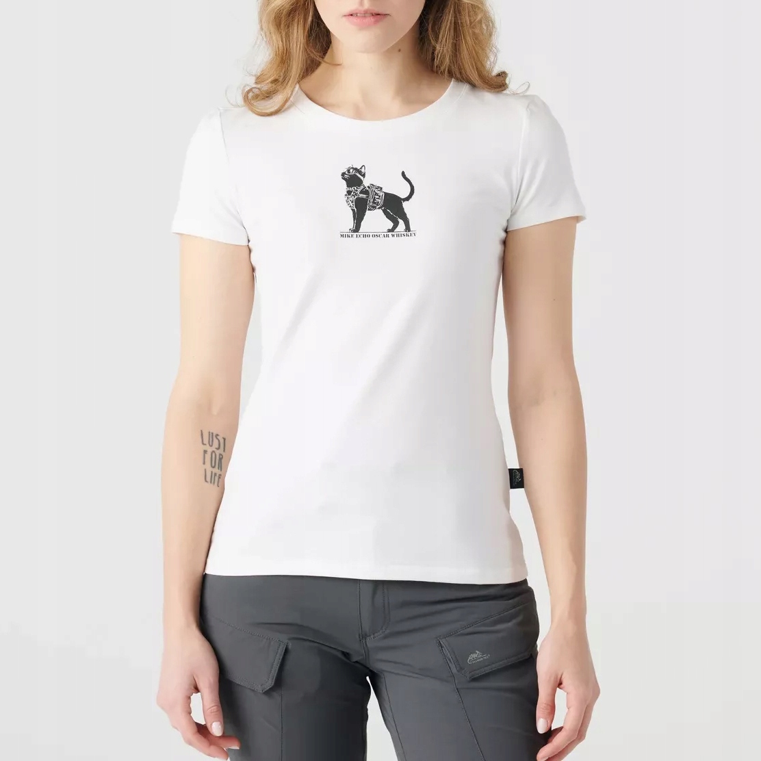 T-shirt damski TactiCat - Biały (TS-TCT-CB-20-B03) – Stylowy wybór dla aktywnych kobiet