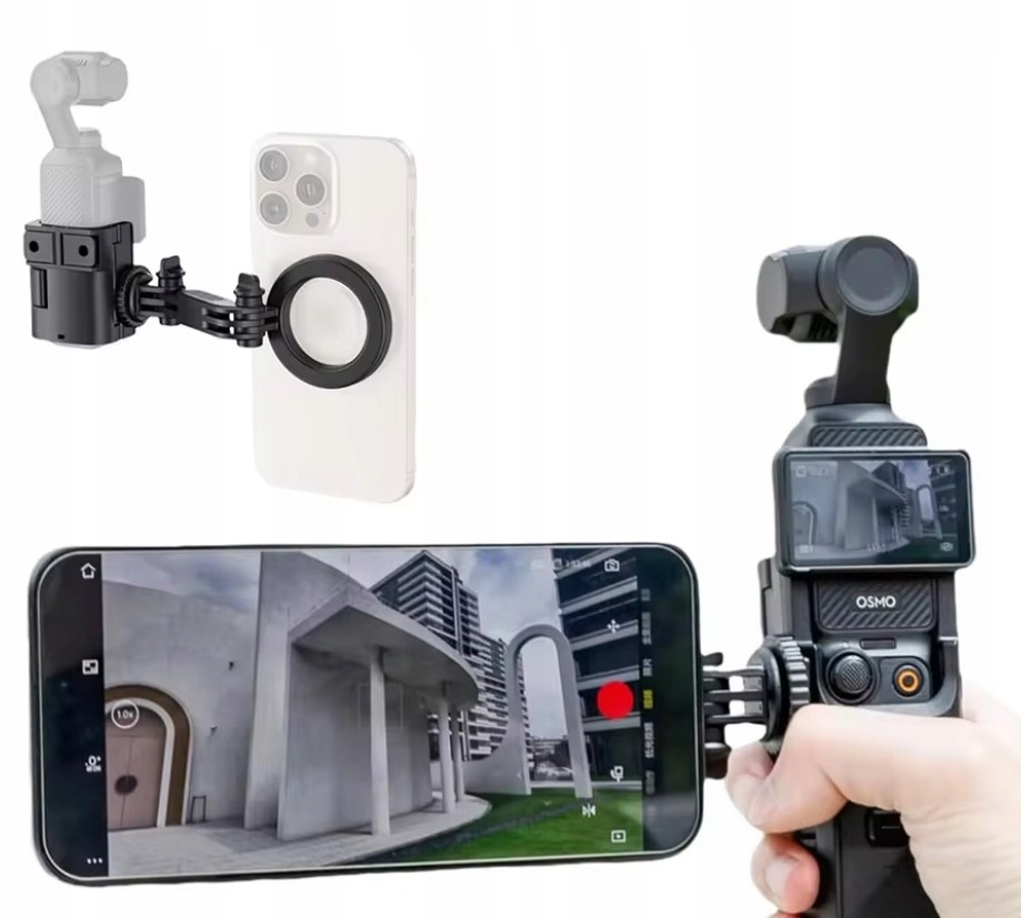Mocowanie Uchwyt MagSafe Magnes do Telefonu iPhone na DJI Osmo Pocket 3 – Idealne połączenie technologii