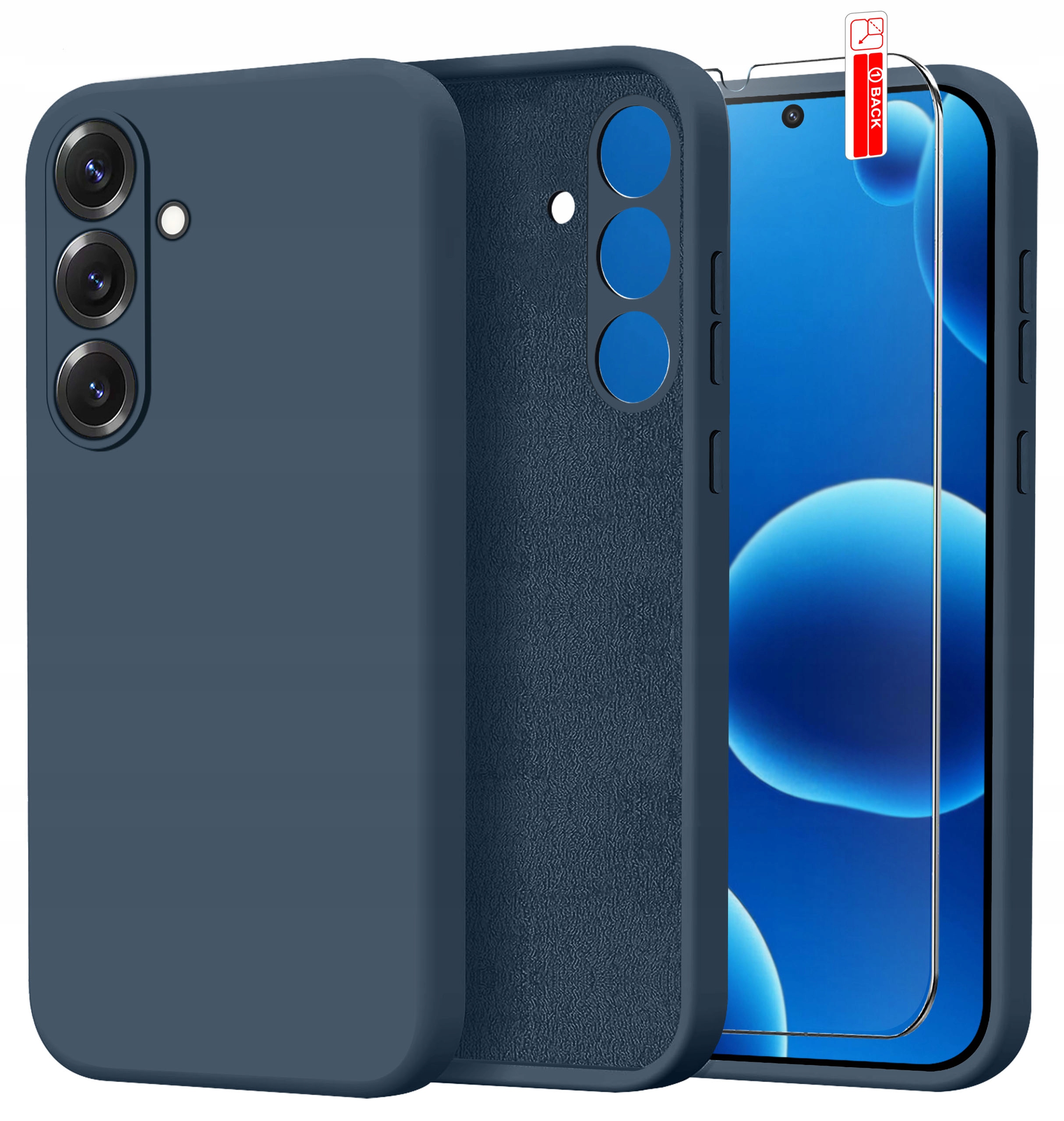 Etui do Samsung S25 CASE Silicone ELASTYCZNE + Szkło OCHRONNE 9H – Doskonała ochrona dla Twojego smartfona