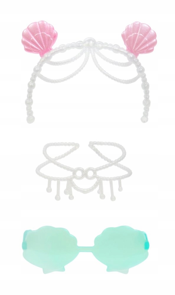 Długie włosy i modny strój syrenki