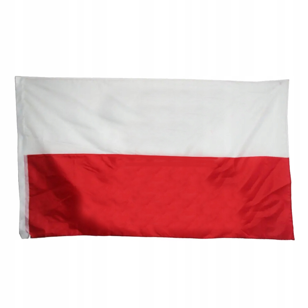 Flaga Polski dla KIBICA DUŻA bez napisów POLSKA 150x90cm – Wyraź swoje wsparcie
