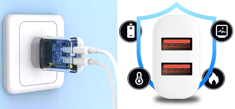 Dwa gniazda USB dla wygodnego ładowania
