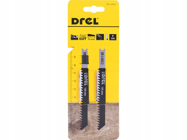 DREL Brzeszczoty U 75 mm 8TPI – Idealne do cięcia drewna i PVC