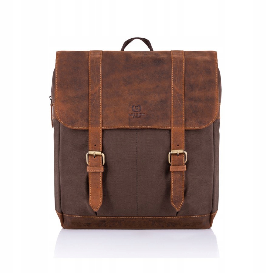 Duży męski plecak vintage Paolo Peruzzi T-29-BR – Styl i funkcjonalność w jednym