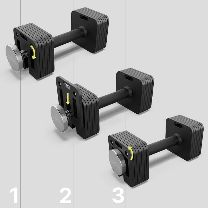Hantle regulowane ZIPRO SQR 16 kg