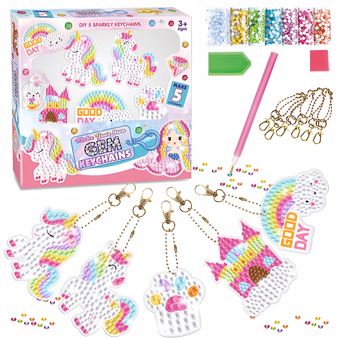 Zestaw do zawieszek jednorożce – Kreatywna zabawa dla dzieci