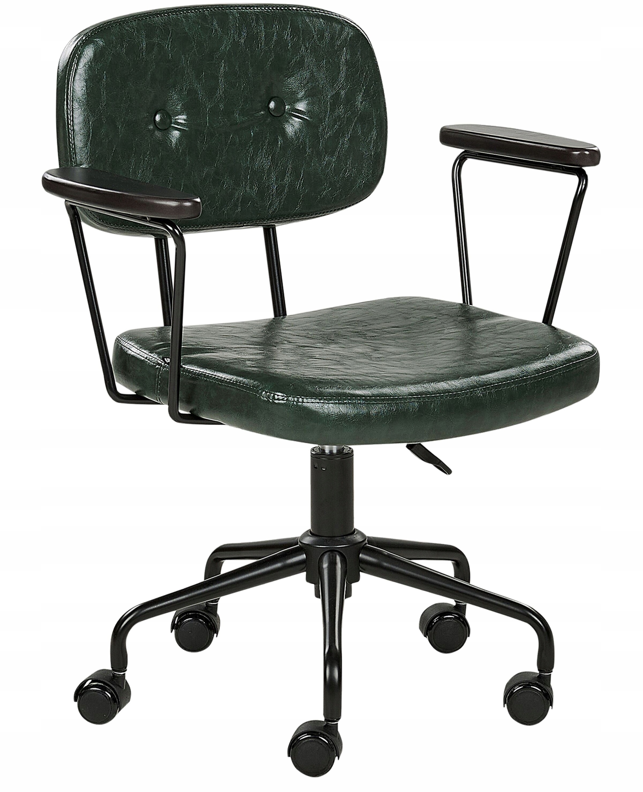 Krzesło biurowe regulowane ciemnozielone ALGERITA – Styl i komfort w Twoim biurze