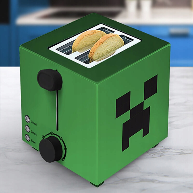 Toster Ukonic Ukonic Toaster Minecraft Creeper Square – Idealny dla fanów Minecrafta