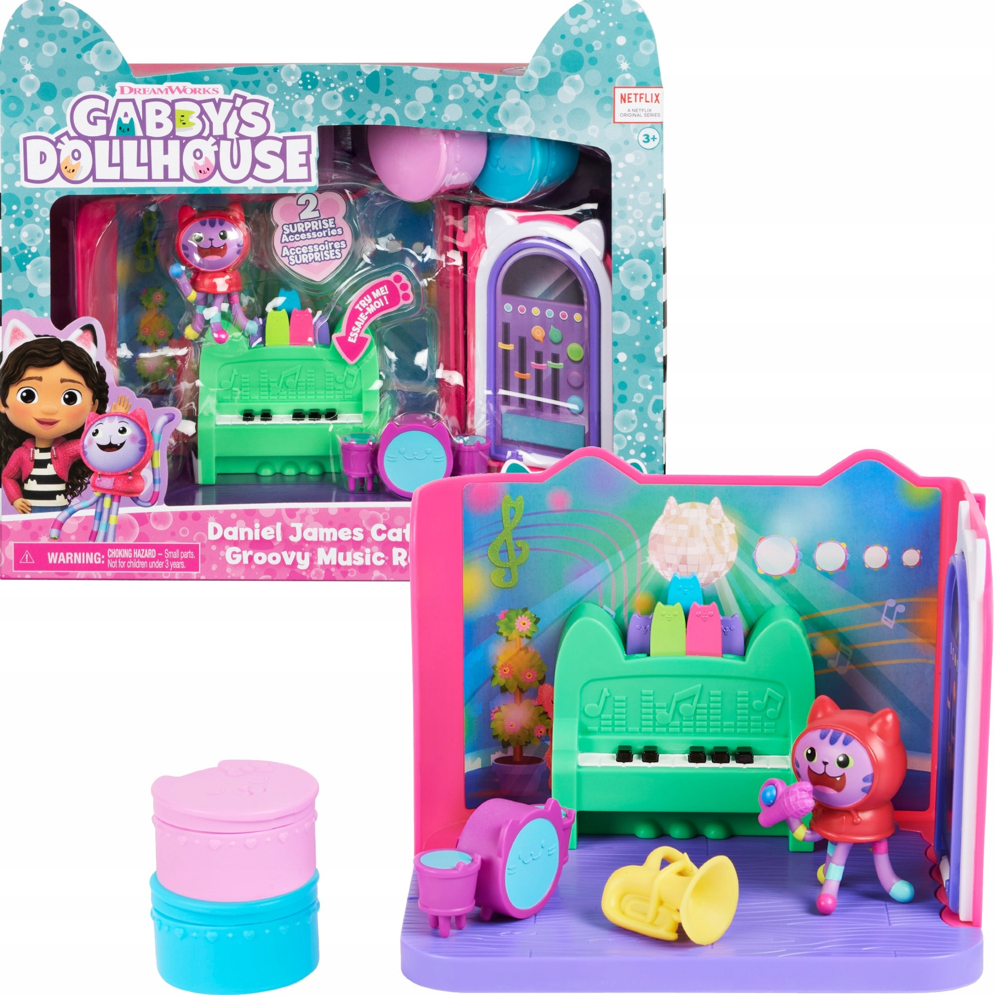 Spin Master Gabby's Dollhouse Deluxe Room - Groovy Music Room – Muzyczna przygoda dla dzieci