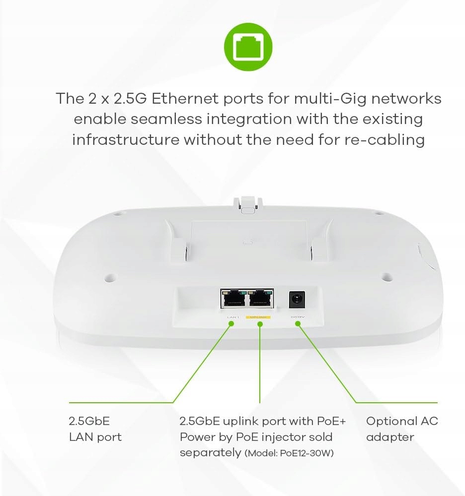 Porty Ethernet 2 x 2,5 G dla sieci wielogigabajtowych