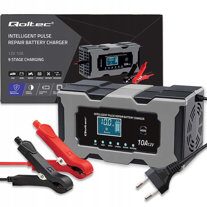 Qoltec Mikroprocesorowa ładowarka 12V 10A – Innowacyjne rozwiązanie do ładowania akumulatorów