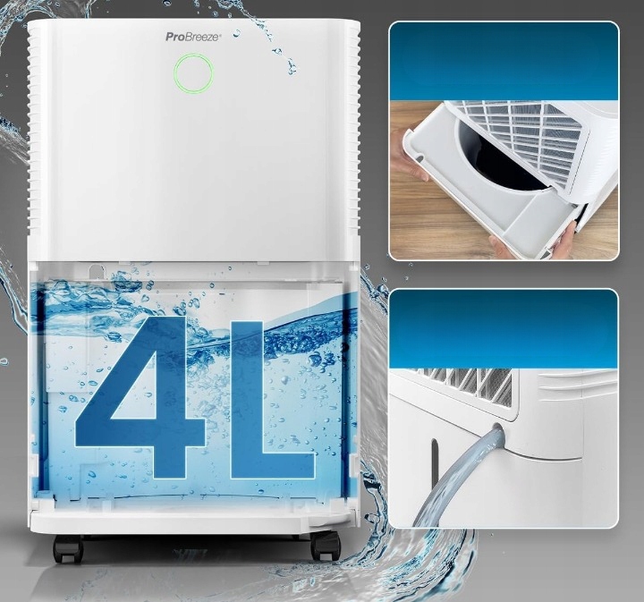 Duży zbiornik i łatwe odprowadzanie wody – Wygoda użytkowania