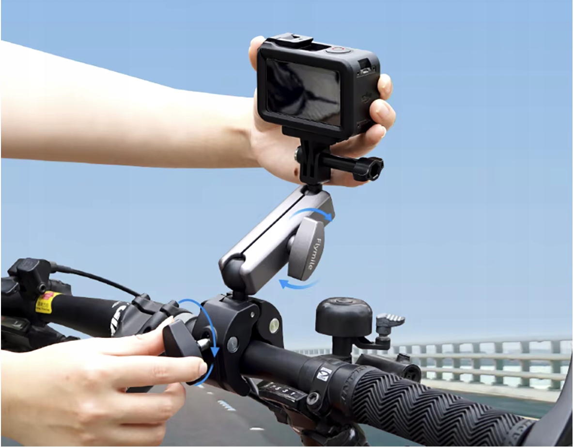 Wszechstronność mocowania 360° Flymile na kierownicę