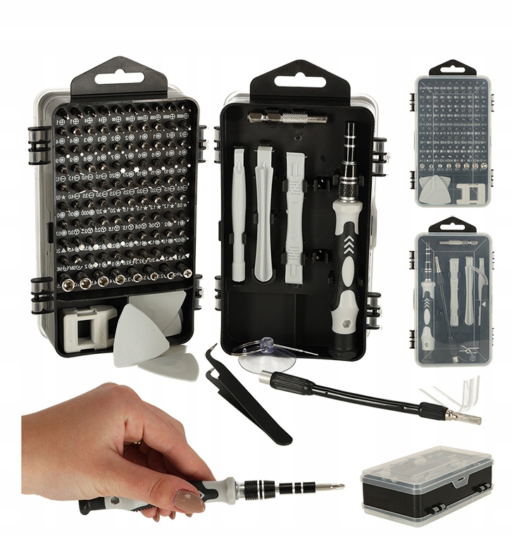 KIK Wkrętaki precyzyjne śrubokręty bity zestaw 115 elementów – Niezbędne narzędzie dla majsterkowiczów