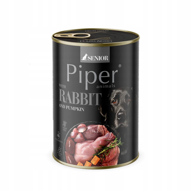 Piper Animals Senior Mokra karma dla psa z królikiem i dynią 400 g – Idealne odżywienie dla starszych psów