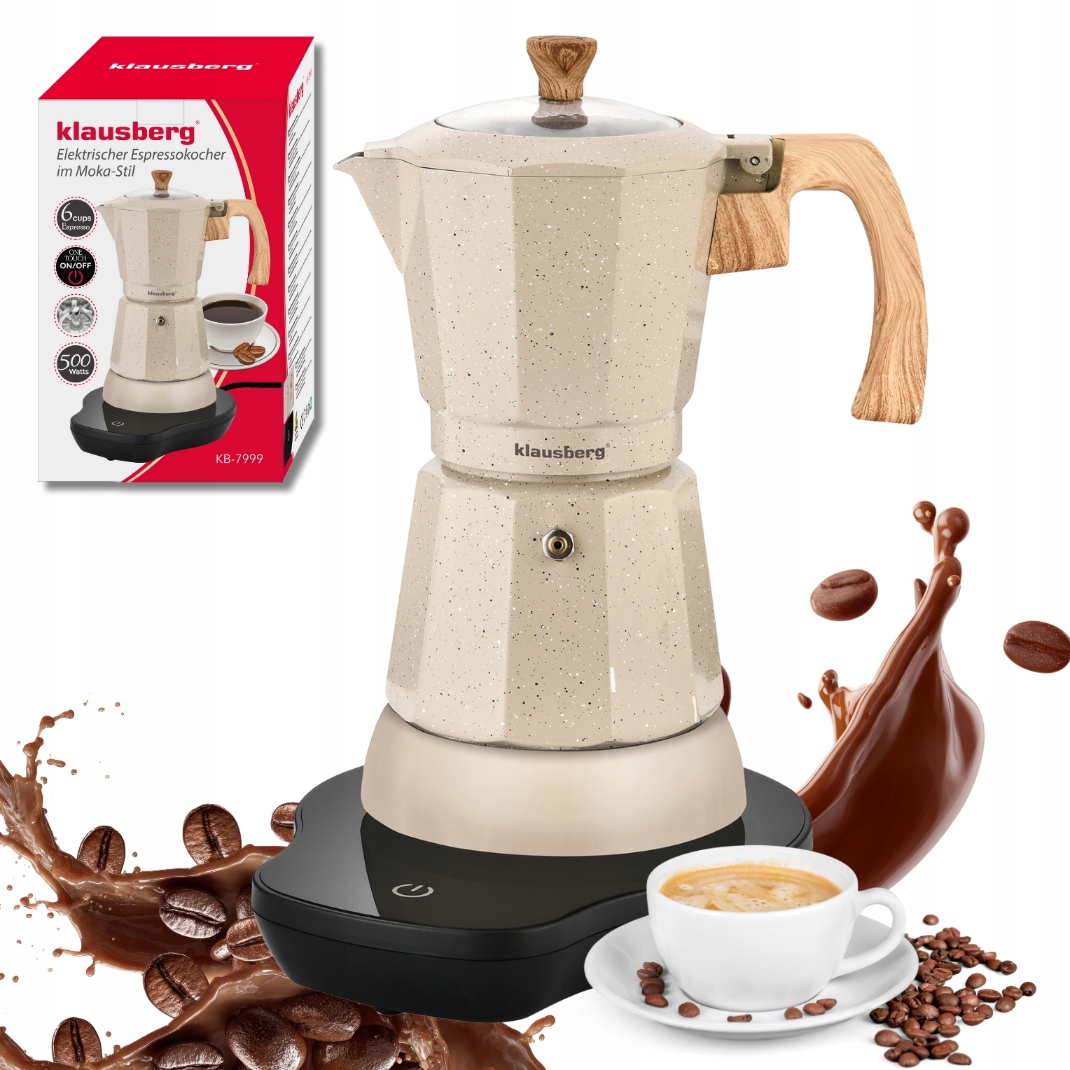 Kawiarka elektryczna Klausberg KB-7999 – Aromatyczne espresso w Twoim domu