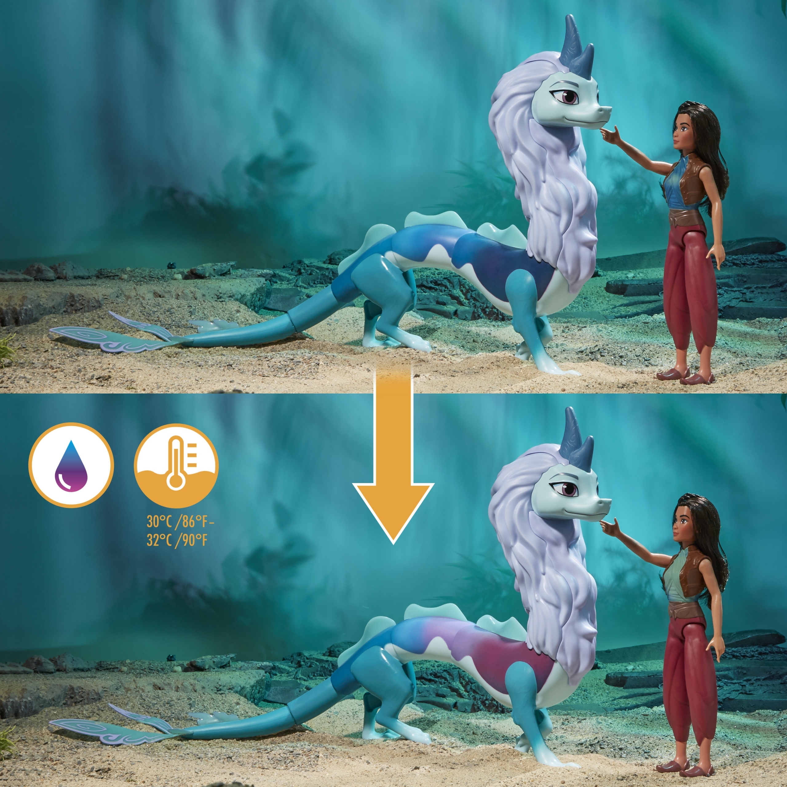 Lalka Raya i Sisu Ostatni Smok – Zmieniajace kolor 66cm od Hasbro