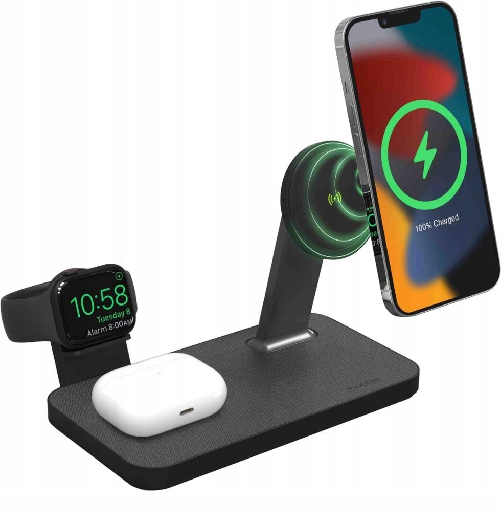 Ładowanie wielu urządzeń jednocześnie – Smartfon, AirPods i Smartwatch