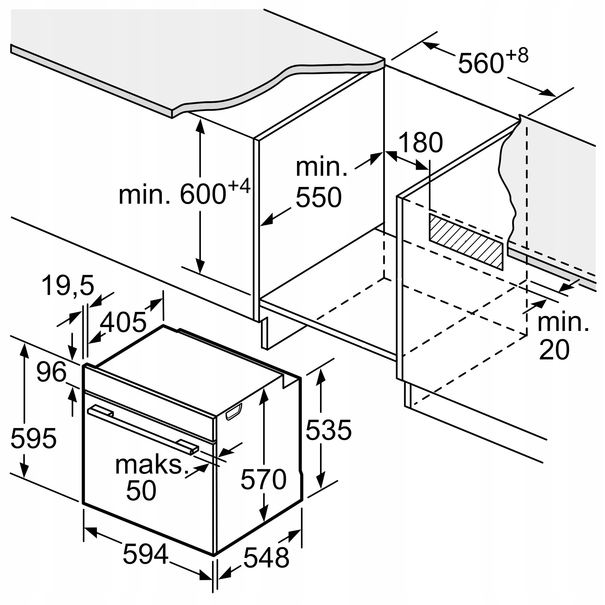 Równomierne pieczenie na trzech poziomach – Termoobieg 3D