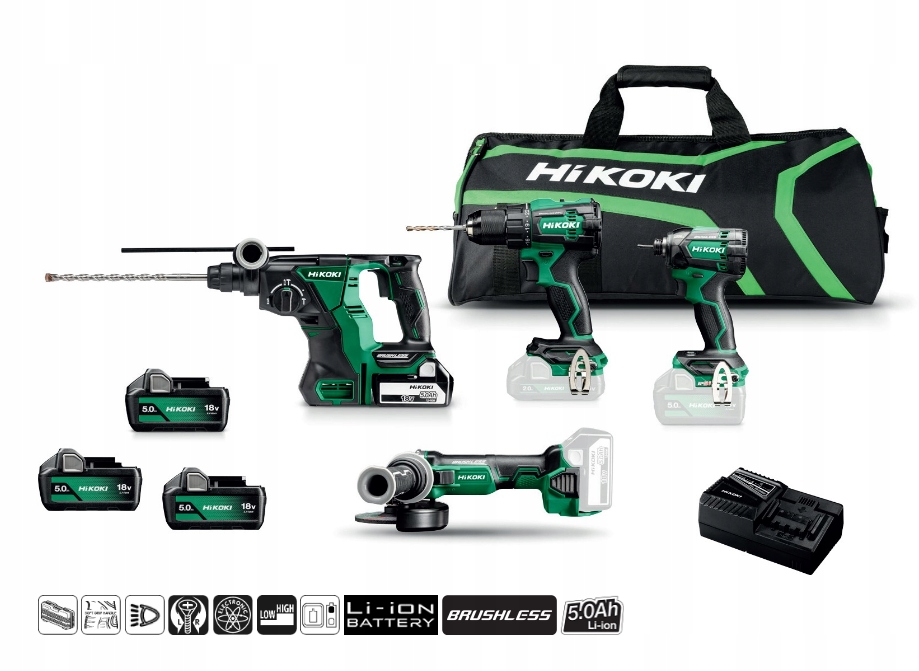 Zestaw zawiera – Pełna lista narzędzi i akcesoriów w zestawie