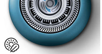 Ostrza delikatnie rozkładają włosy, zapewniając dokładne, łagodne golenie