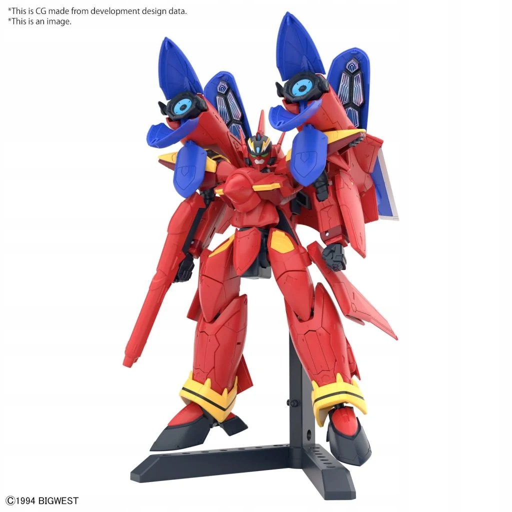 HG 1/100 MACROSS VF-19 CUSTOM FIRE VALKYRIE Z DODATKOWYM BOOSTEREM DŹWIĘKOWYM