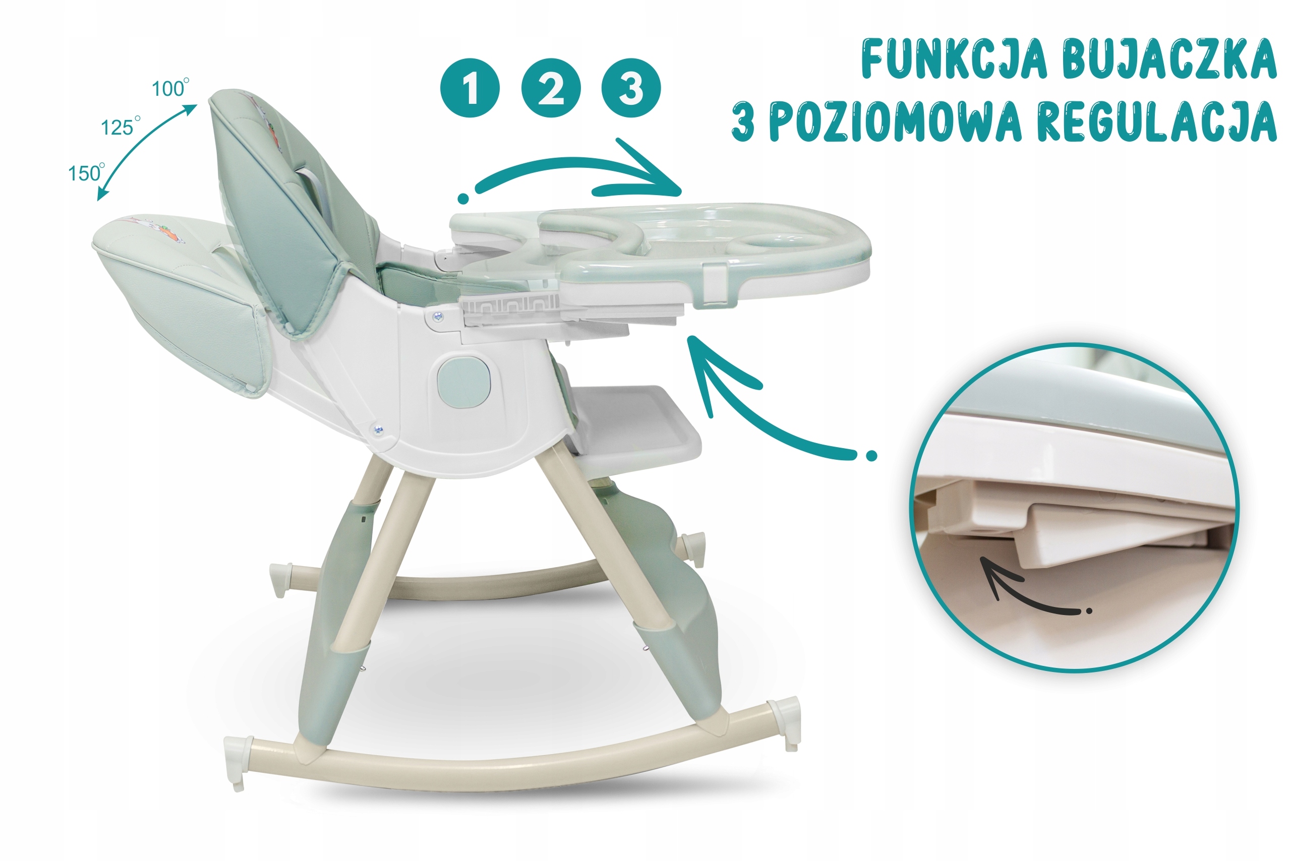 Regulowana Tacka i Oparcie – Dostosowanie do Potrzeb Dziecka