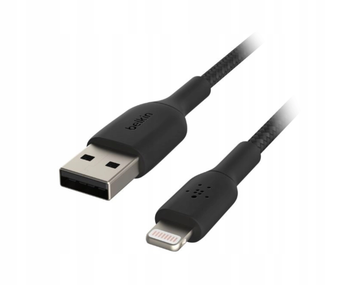 Kabel Belkin USB-A - Lightning 0,15 m czarny – Niezawodne ładowanie i synchronizacja