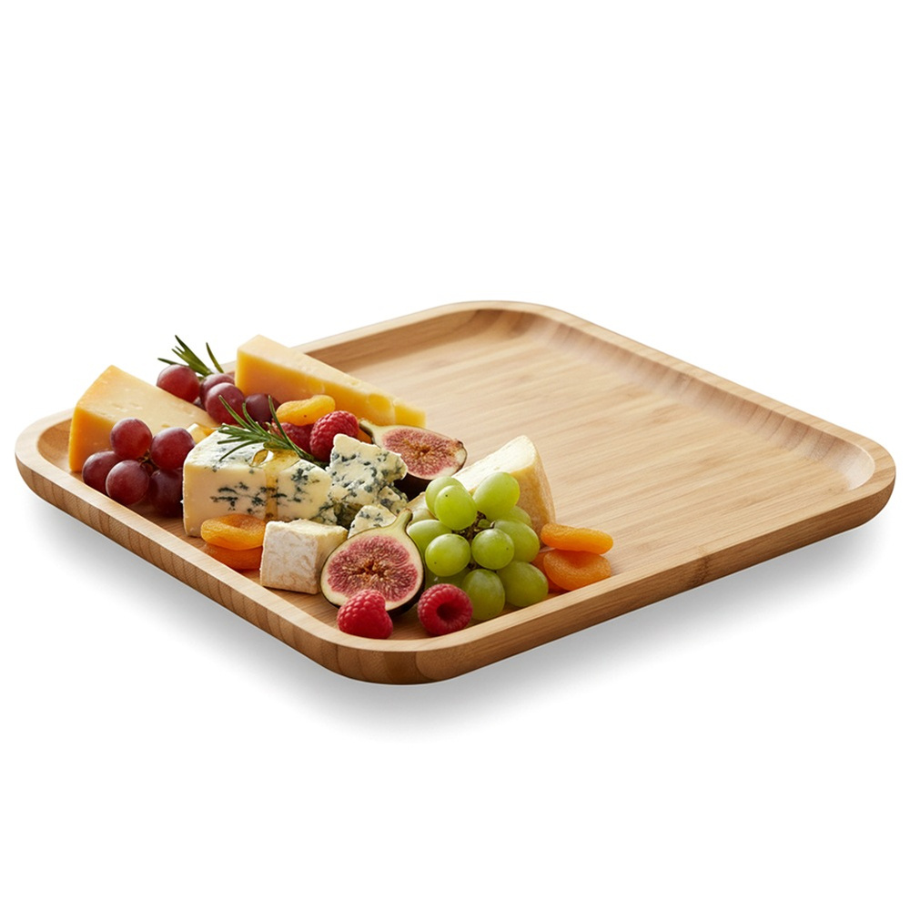 Taca do serwowania bambusowa 30x30 cm – Idealna do Twojej kuchni
