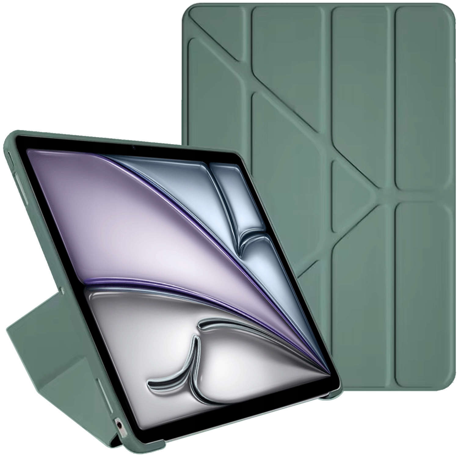 Etui Trifold Case do iPad Air 13 Gen. 6 2024 (Zielone) – Idealna ochrona dla Twojego urządzenia