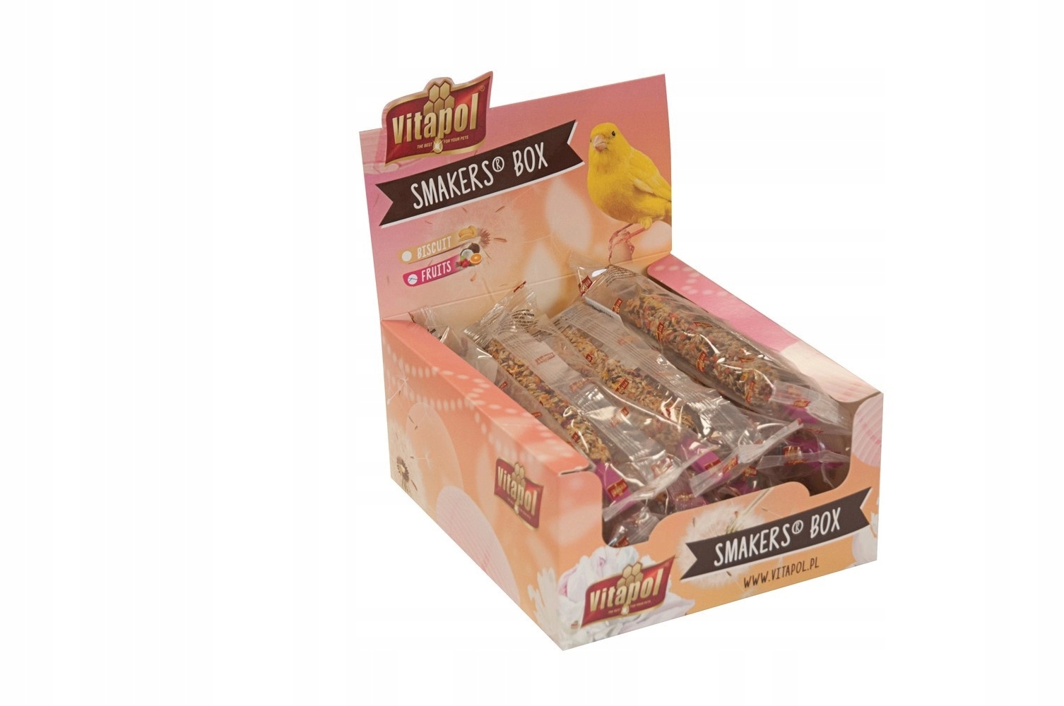 Vitapol Smakers Box Owocowy dla Kanarka – Smaczna i zdrowa przekąska