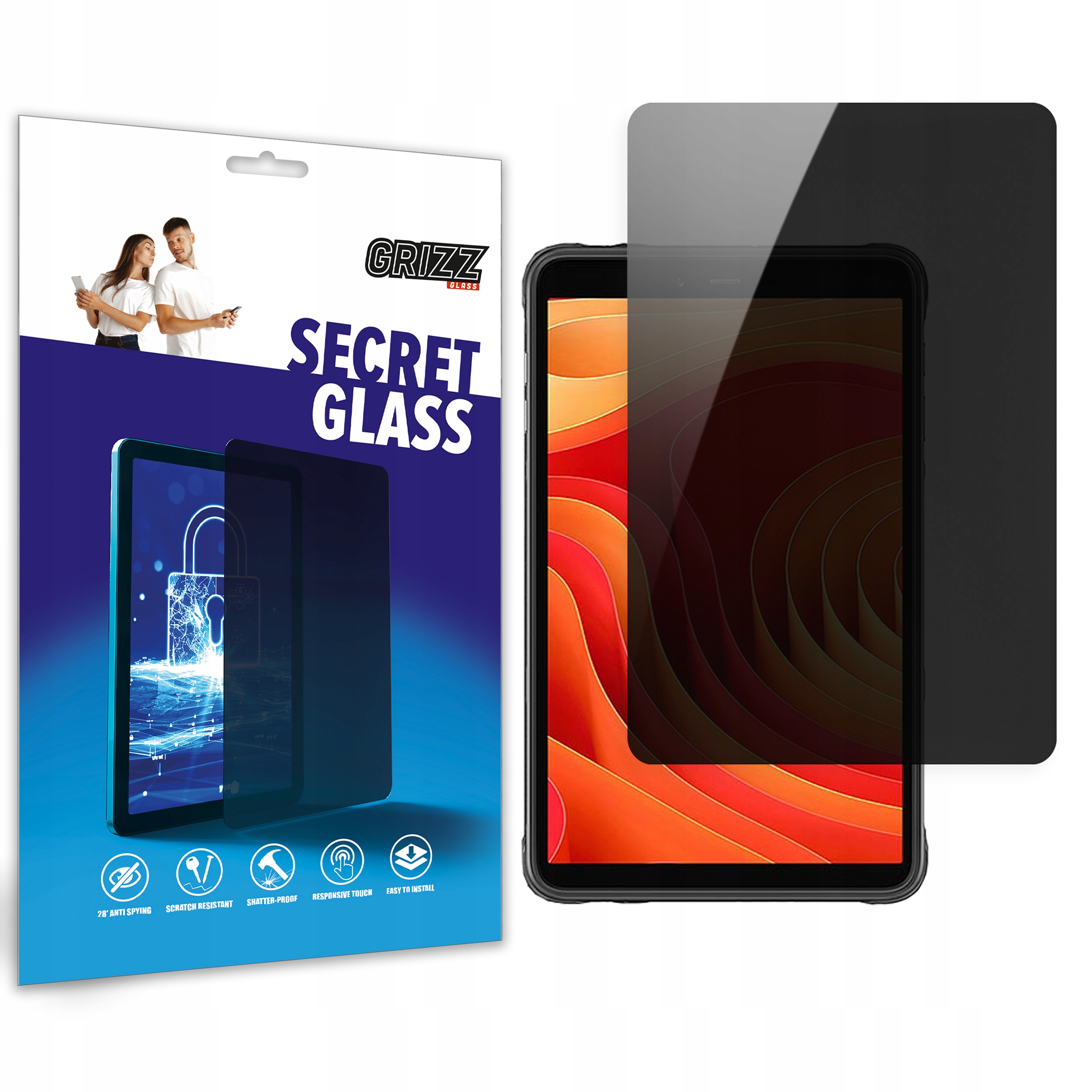 GrizzGlass Szkło prywatyzujące GrizzGlass SecretGlass do Ulefone Armor Pad Lite – Ochrona Twojej prywatności