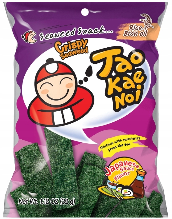 Tao Kae Noi Crispy Seaweed z japońskim sosem sojowym – Chrupiąca przekąska pełna smaku