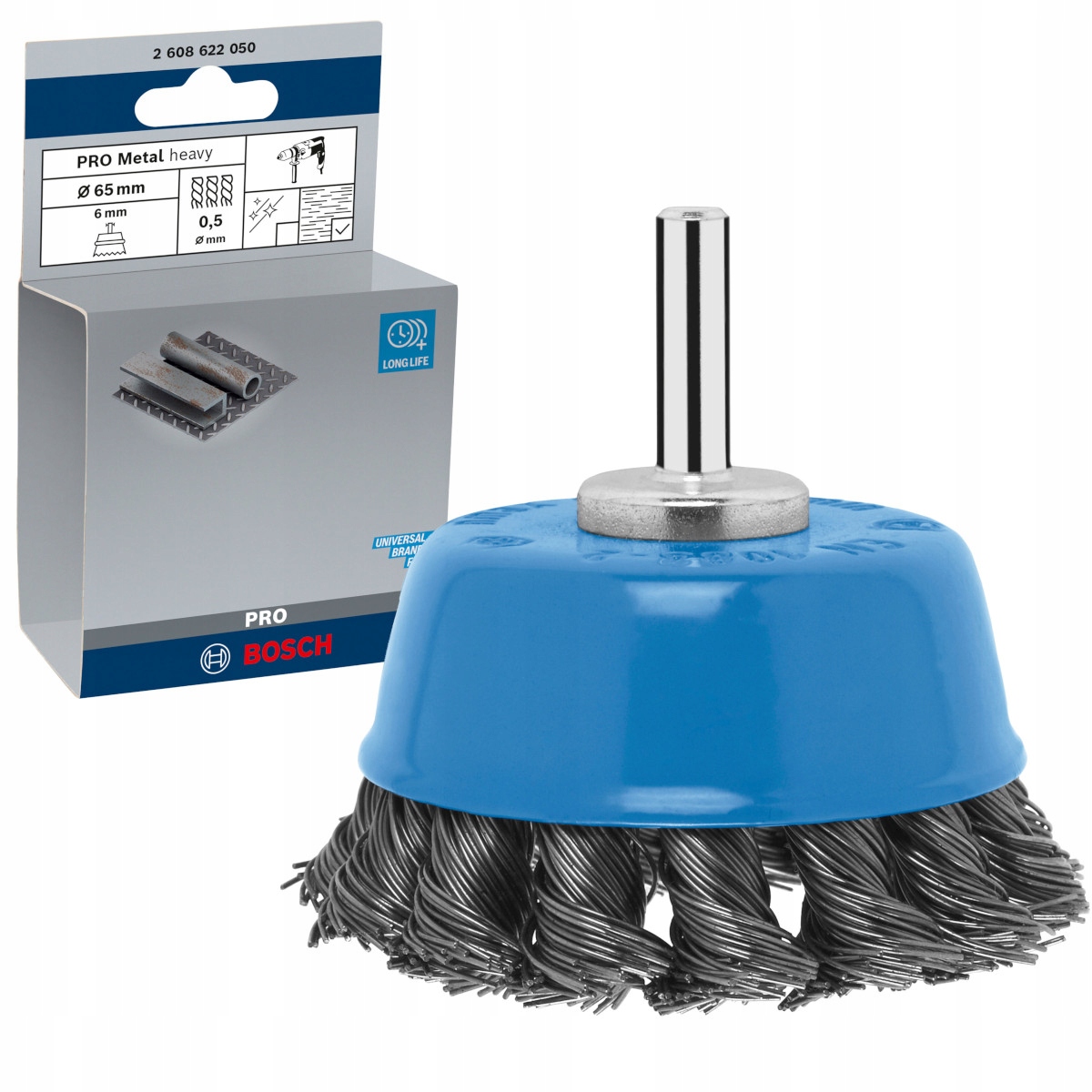 Szczotka garnkowa z drutu falistego 65 mm firmy BOSCH – Idealne narzędzie do czyszczenia