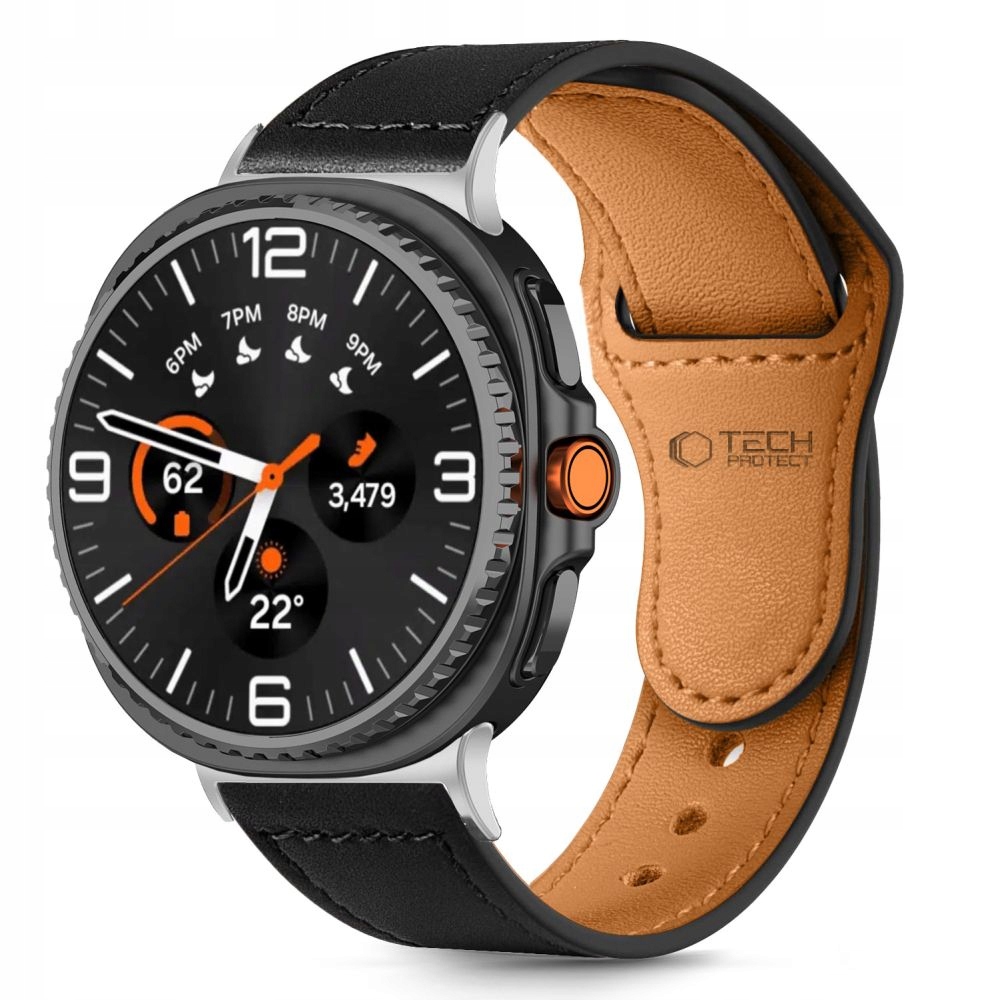 Pasek Tech-Protect Leatherfit do Samsung Galaxy Watch 8 / Classic 40/44/46mm – Elegancja i funkcjonalność