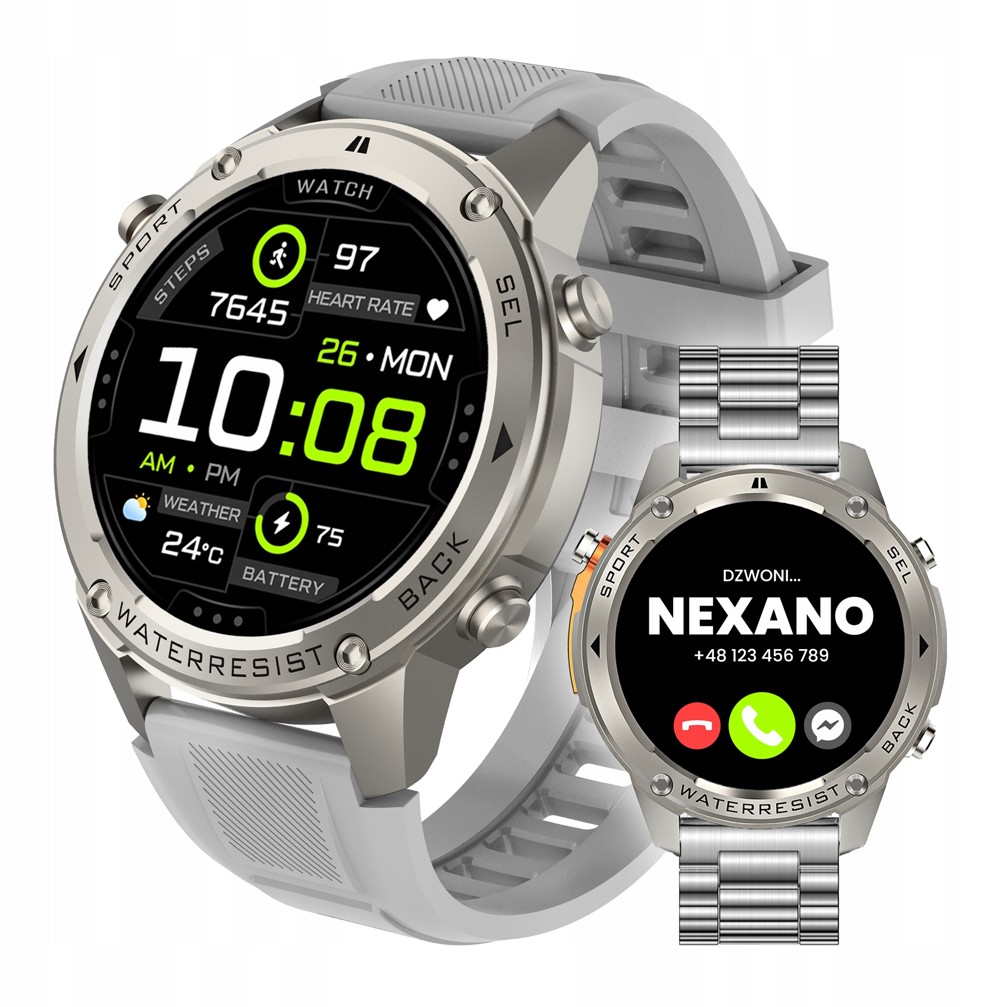 SMARTWATCH ZEGAREK MĘSKI GPS MENU PL WODOODPORNY ROZMOWY SPORT SMART WATCH – Twoje nowe wsparcie w aktywności
