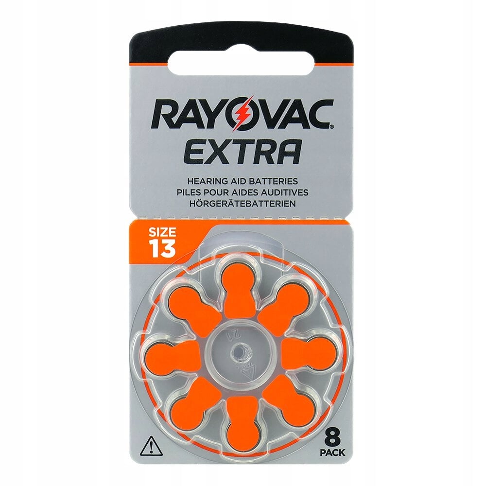 Osram 13 8+2 8BL Rayovac – Wydajne baterie do aparatów słuchowych