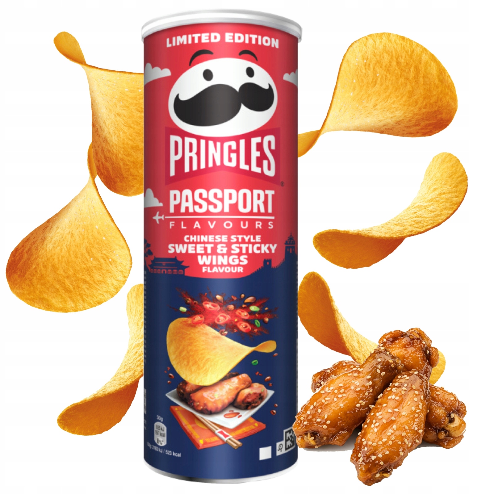 Unikalna forma i opakowanie chipsów Pringles