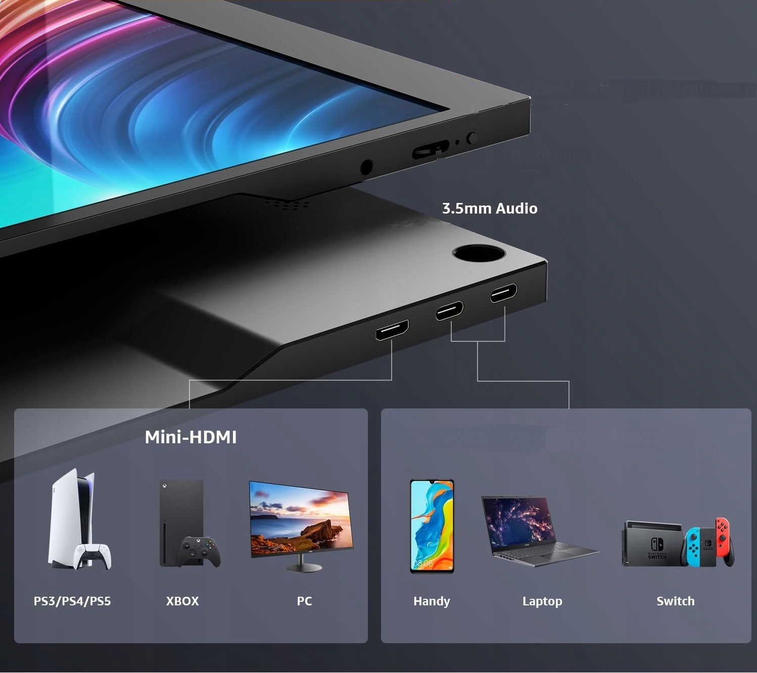 Łatwe połączenie za pomocą USB-C i HDMI