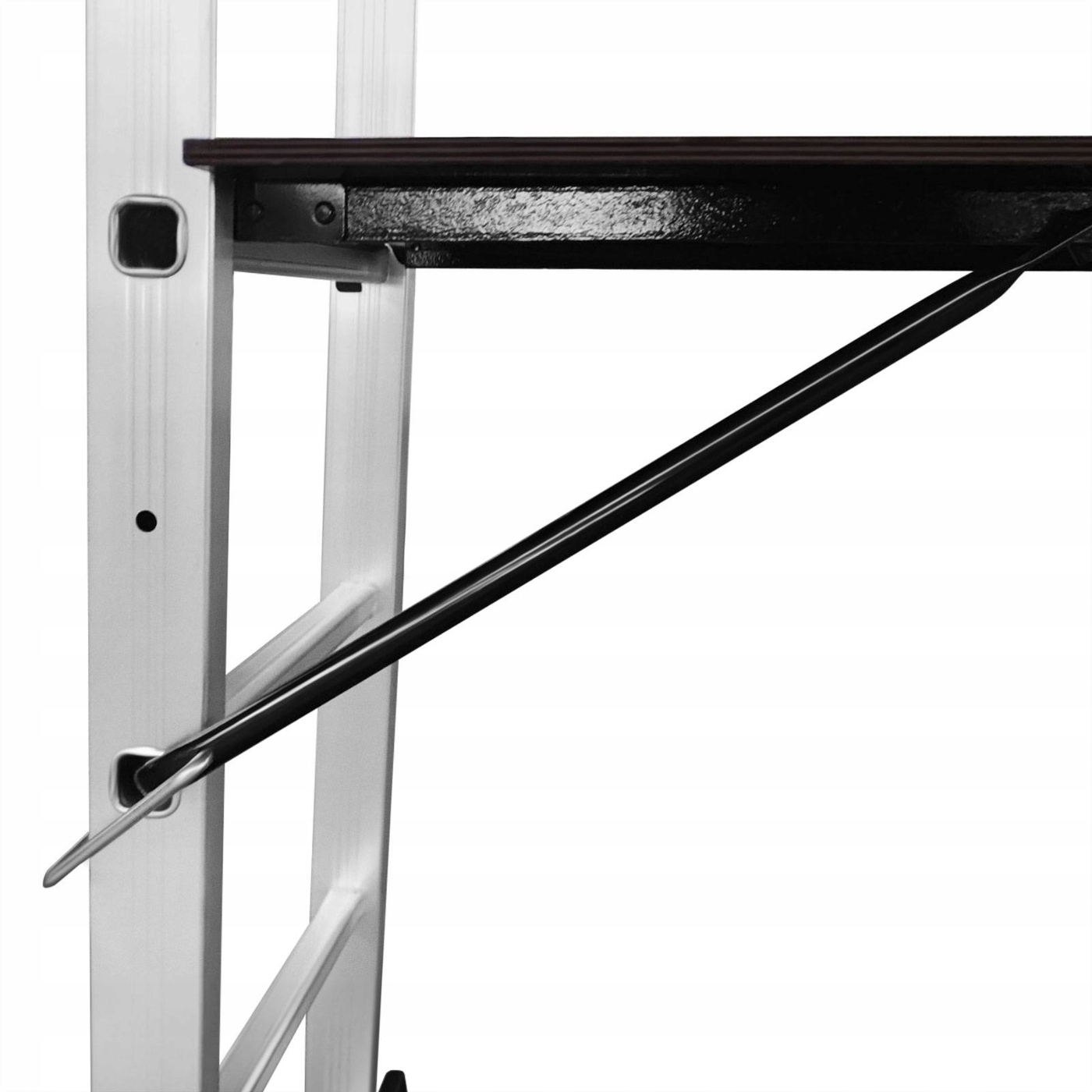 Solidna konstrukcja z aluminium – Wysoka nośność do 150 kg