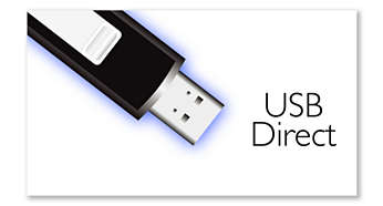 Łatwe odtwarzanie muzyki w formacie MP3 przez złącze USB Direct