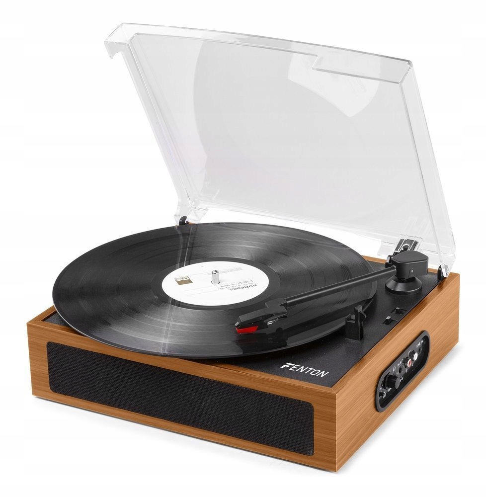 Gramofon Fenton RP170L z Bluetooth i etui na płyty – Stylowy dźwięk w retro wydaniu
