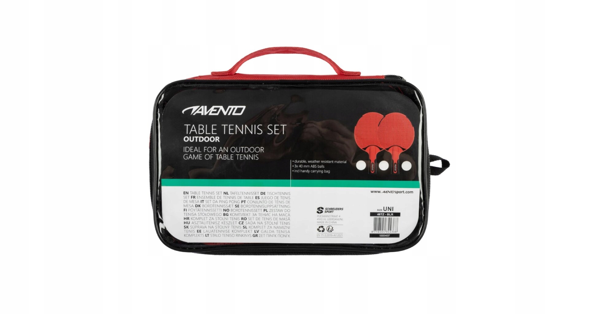 Zestaw do tenisa stołowego Avento Outdoor 46TZ – Idealny wybór na świeżym powietrzu