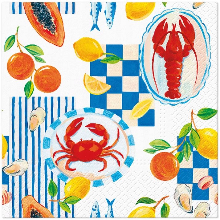 Serwetki papierowe W Crab 33x33 cm – Idealne na każdą okazję
