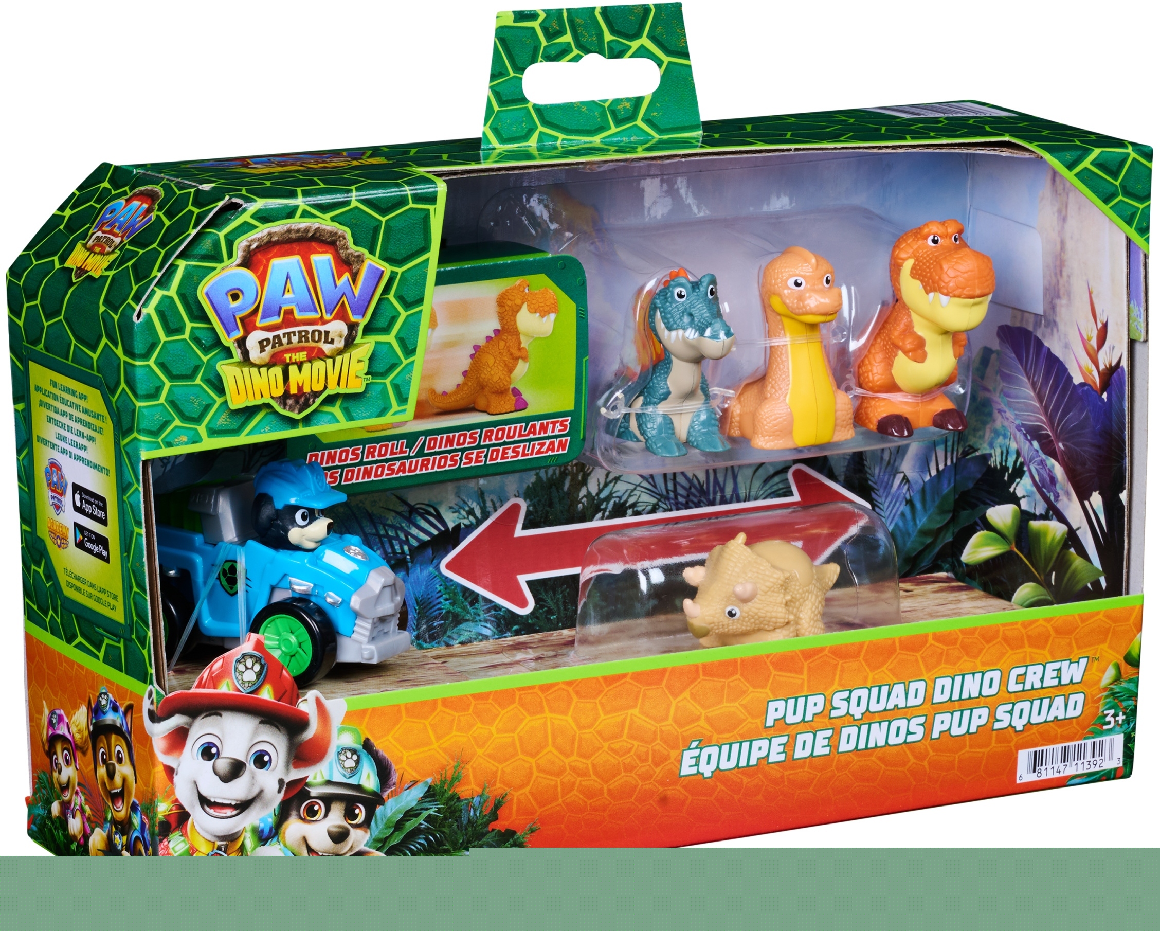 Psi Patrol: Film Dino - Mini figurki dla małych bohaterów