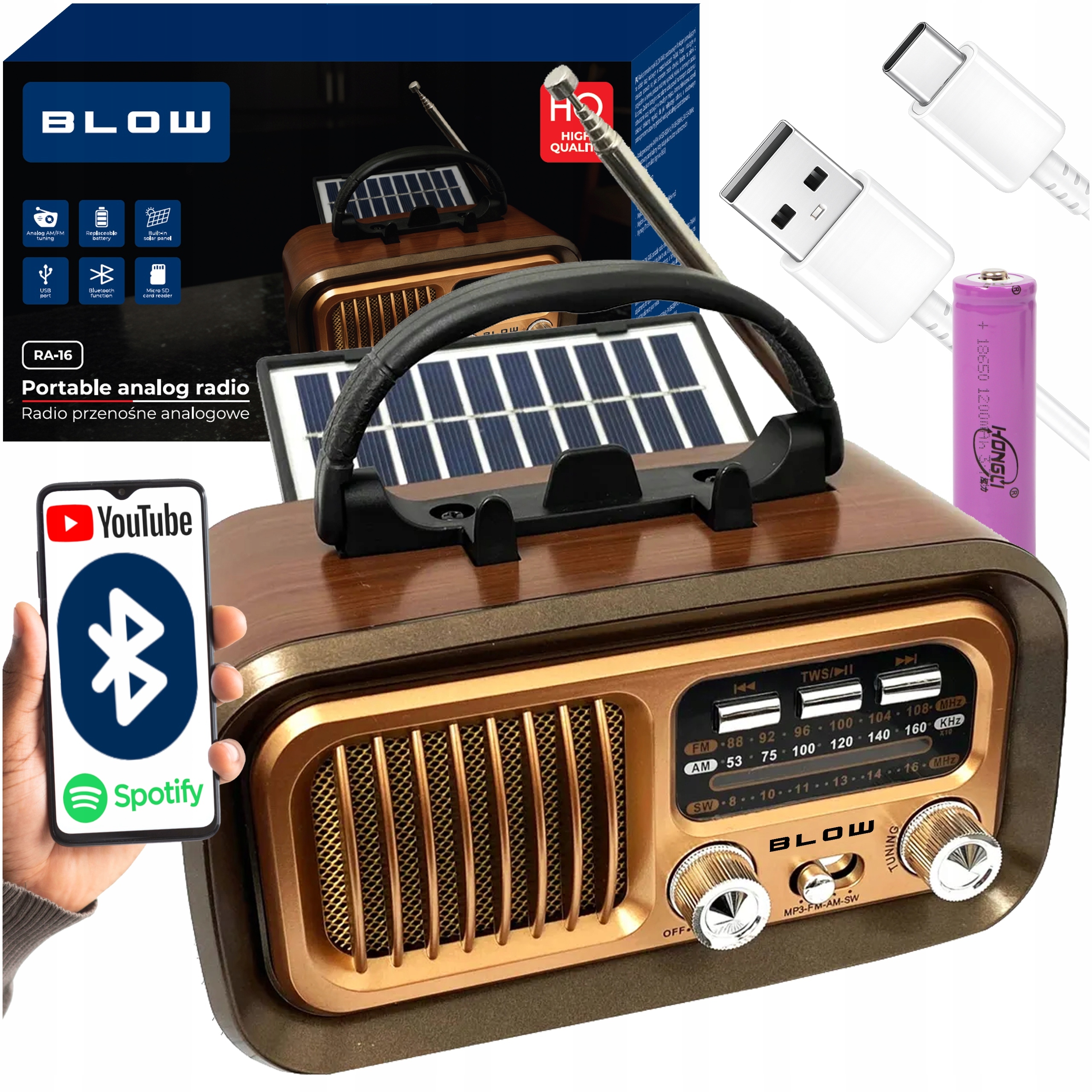 Doskonała jakość sygnału dzięki teleskopowej antenie