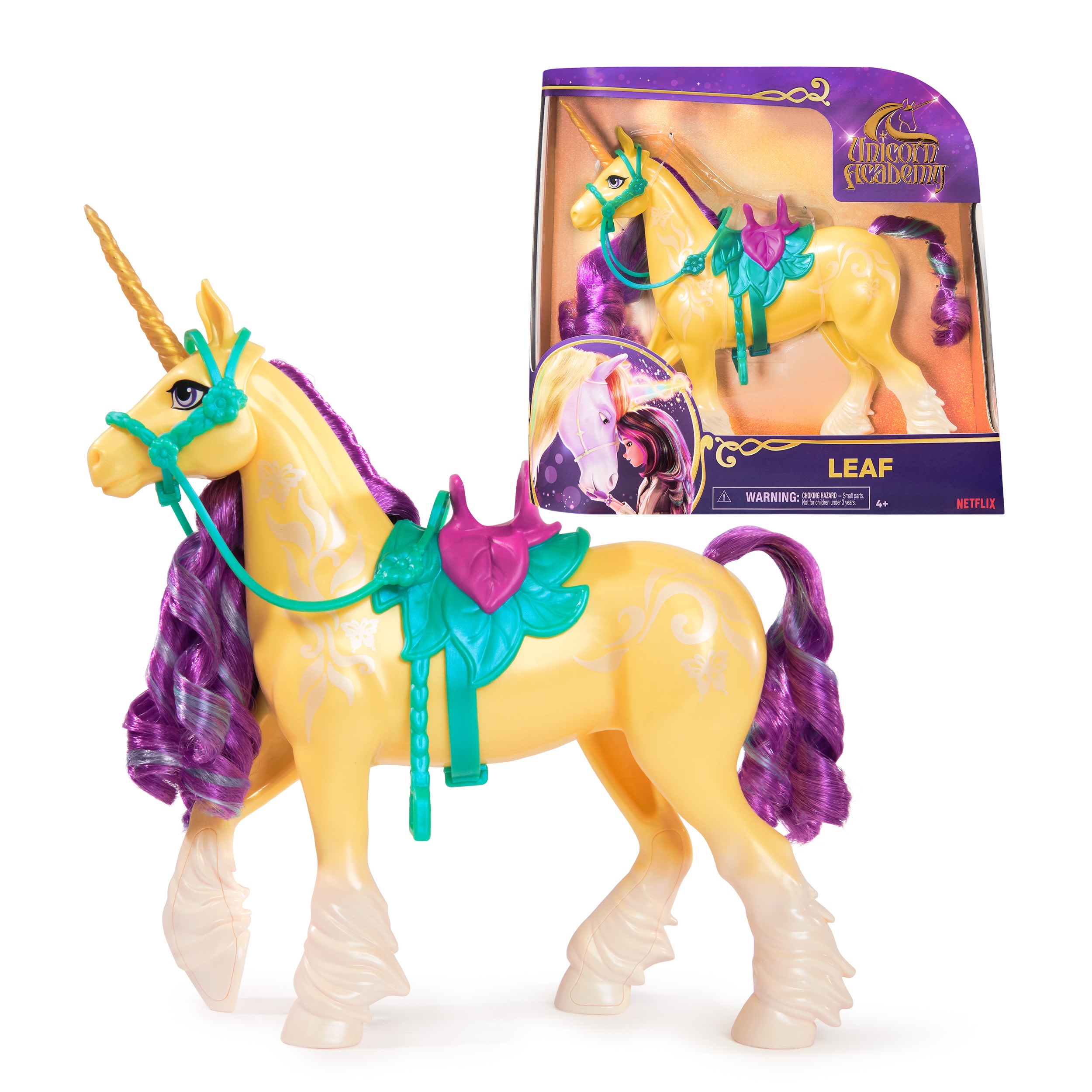 Usorteret Unicorn Academy Fashion Doll Unicorn 28 cm - Leaf – Magia przygód w Akademii Jednorożców