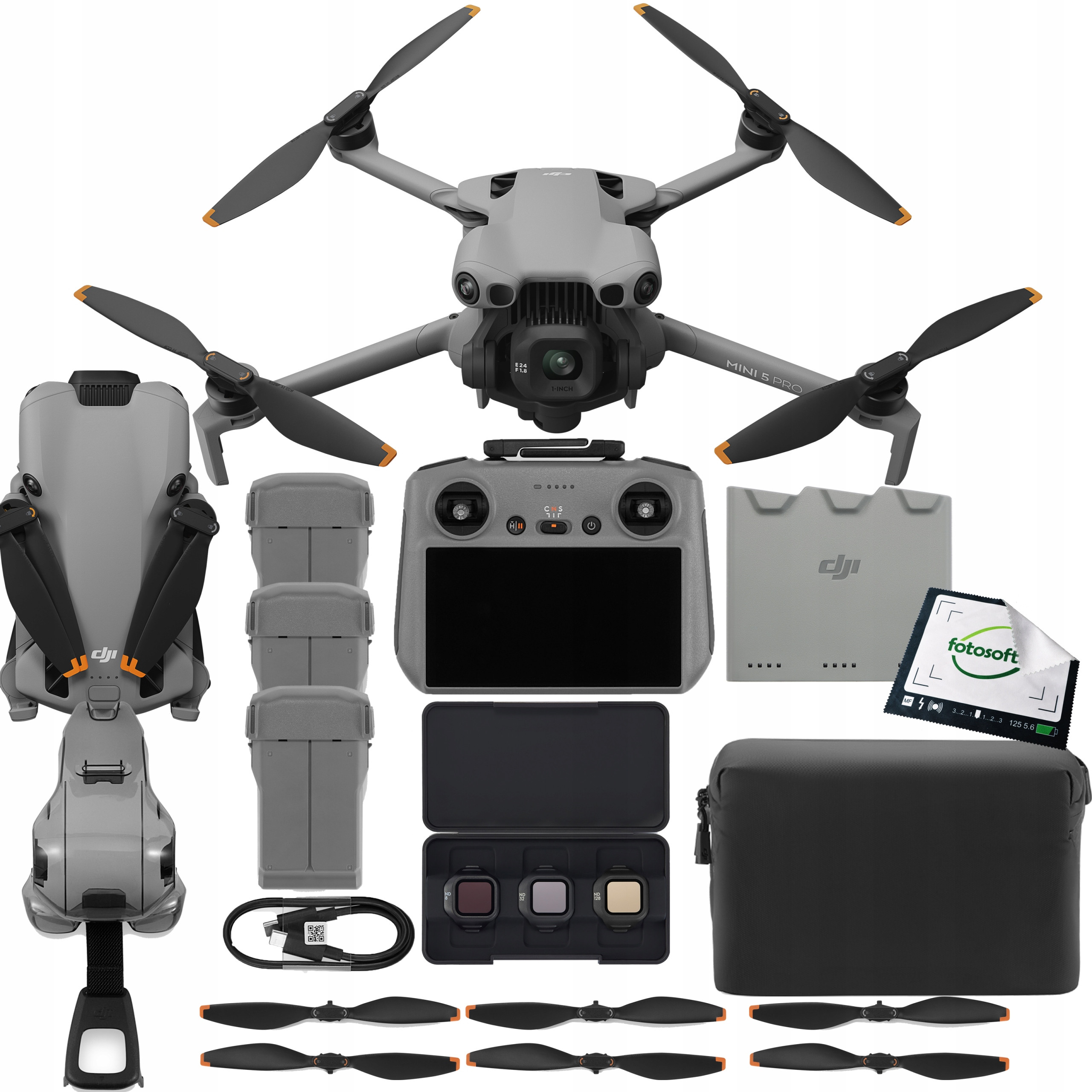 DJI Mini 5 Pro Fly More Combo z DJI RC 2 – Twój idealny dron do filmowania