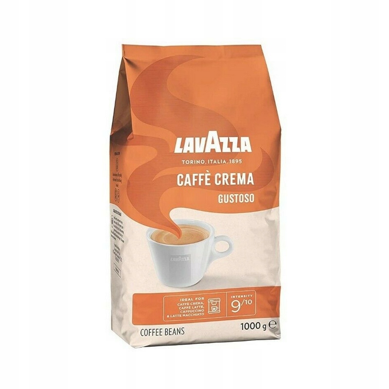 Lavazza Caffe Crema Gustoso 1 kg – Doskonała kawa ziarnista dla koneserów