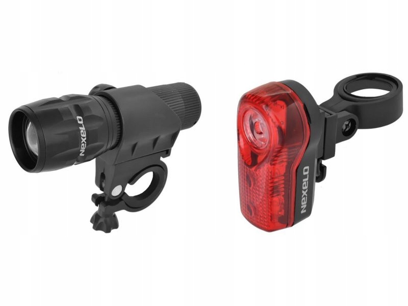 Zestaw lamp rowerowych Nexelo 1W – Oświetlenie na każdą trasę